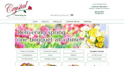 Desktop Screenshot of crystalflowershop.com